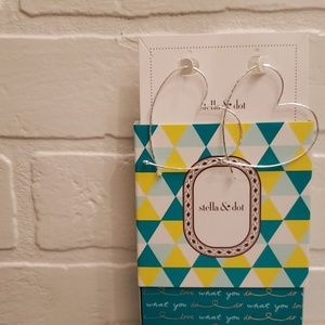 Stella & Dot Heart Earrings